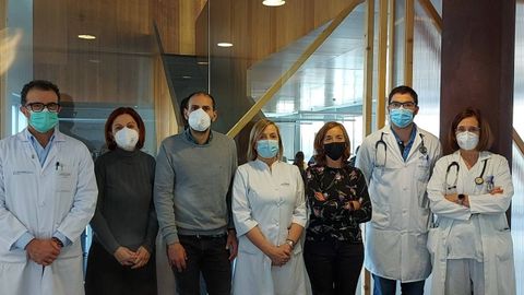 Responsables del HULA involucrados en el proyecto Minerais contra o cancro