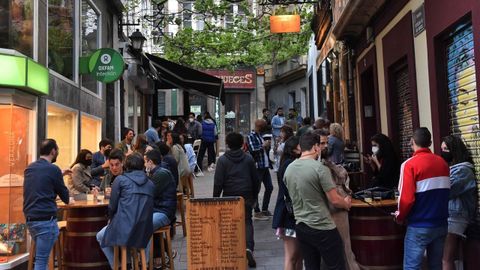 Imagen de archivo de una calle cntrica de A Corua