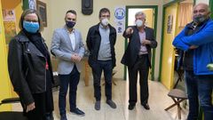 La alcaldesa de Carballeda, Mar�a del Carmen Gonz�lez, durante una visita al Cl�ster de la Pizarra