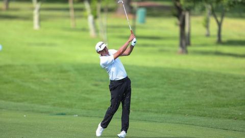 Alfredo Garc�a disputando un torneo