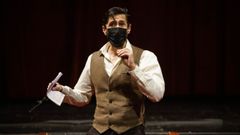 El actor, Juan Diego Botto, en una funci�n de la obra interpretando a Lorca