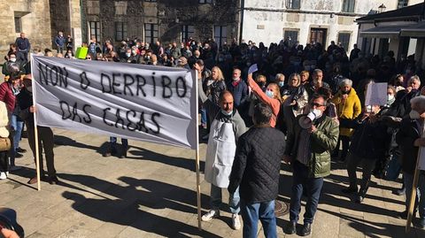 Numerosos melidenses se movilizaron en noviembre del 2021 en apoyo de las personas desahuciadas