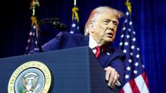 El presidente de Estados Unidos, Donald Trump, durante una rueda de prensa en Washington.