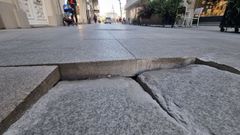 Aspecto de los adoquines en San Marcos