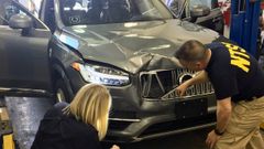 Veh�culo sin conductor de Uber accidentado