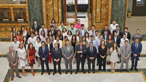Entrega de diplomas a los becarios de SabadellHerrero.Entrega de diplomas a los becarios de SabadellHerrero