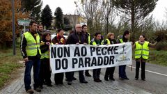 Protesta ante el parador de Ver�n
