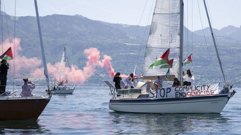 Barcos de la Global Sumud Flotilla, en una imagen de archivo.