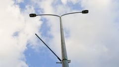 Una farola en Carballo, en imagen de archivo