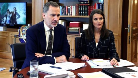 Los reyes han celebrado varias videoconferencias durante el confinamiento por la pandemia del coronavirus