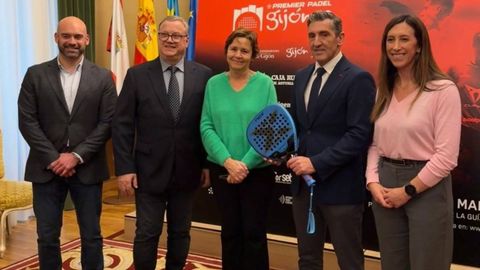 Presentaci�n de la prueba gijonesa del Qatar Airways Premier Padel Tour en 2026.