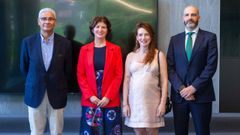 Oreste Gualillo (Instituto de Investigacin Sanitaria de Santiago), Inmaculada Toms (IDIS), Marian Oviao (Instituto de Investigacin Biomdica de A Corua) y Rodolfo Gmez (IDIS)