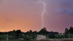 Una de las tormentas registradas en Galicia en los �ltimos d�as