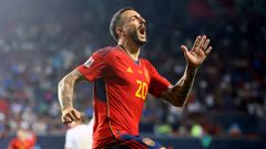 Joselu celebra el 2-1