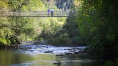 El caudal del r�o Eume, muy bajo por la falta de precipitaciones