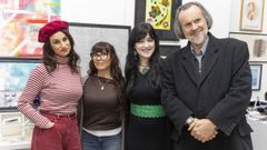 Yolanda Casta�o, Marisa Mart�nez, con Romina Berenice e Miguel Anxo Fern�n Vello