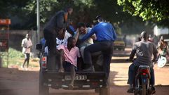 Algunos de los rehenes liberados