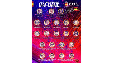 Karatekas que representarn a Espaa en la I Copa Internacional de para-krate