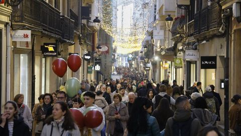 La calle Real durante este s�bado, 13 de diciembre. 