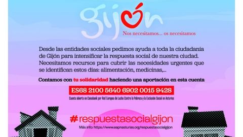 Cartel de la iniciativa solidaria