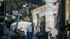 Los trabajos de instalacin del alumbrado estn en marcha en Boiro