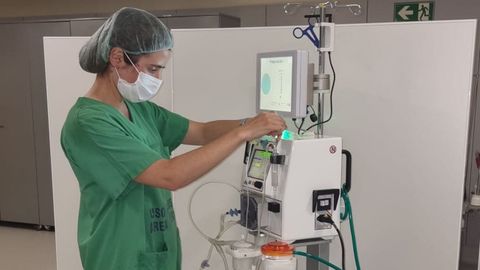 Máquina de perfusión para recuperar hígados para trasplantar en el Hospital Universitario A Coruña (Chuac)