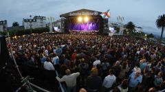 P�blico ante el escenario principal del Mundo Celta de Ortigueira, en la �ltima edici�n