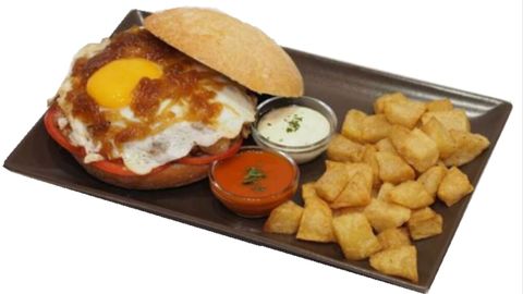 Hamburguesa de Parilla Montelue�o donde el picallido es el gran protagonista