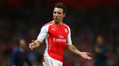 SANTI CAZORLA, JUGADOR DEL ARSENAL EN UNA IMAGEN DE ARCHIVO