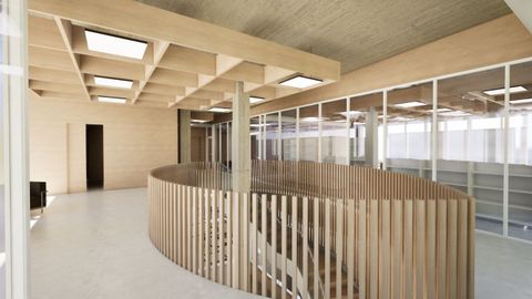Recreaci�n del aspecto que tendr� la biblioteca de Palavea