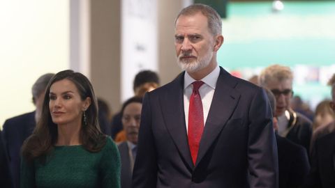 La Reina Letizia y el Rey Felipe VI durante la 45� Feria Internacional de Arte Contempor�neo-ARCOmadrid.