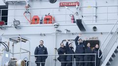 Las im�genes de la vuelta del Cantabria a Ferrol