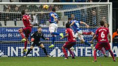 Linares rematando en el 3-1