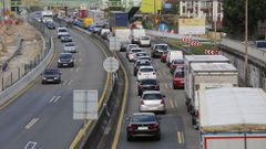 Retenciones tras un accidente en Rande la semana pasada