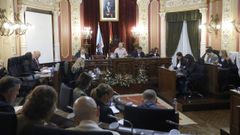 Pleno de este viernes en el Concello de Ourense.