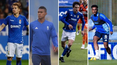 De izquierda a derecha:�Susaeta, Yoel B�rcenas, Sangalli y Hassan