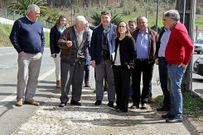 Ethel V�zquez, acompa�ada por el alcalde Ovidio Rodeiro. 