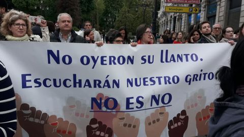 Concentraci�n contra la sentencia de la Manada en Oviedo