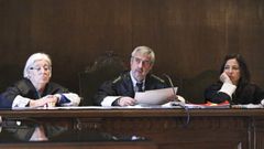 El juicio estuvo presidido por los magistrados de la secci�n segunda de la Audiencia de Pontevedra