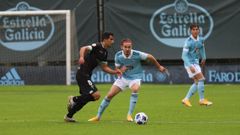 �lex L�pez marc� el gol del partido entre el Celta y el Racing que dirimi� Cueto.