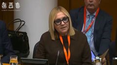 Concepci�n Cuevas, presidenta de Liberum, declara en la comisi�n de la DANA