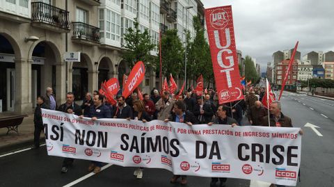 Manifestación por las calles de Ferrol