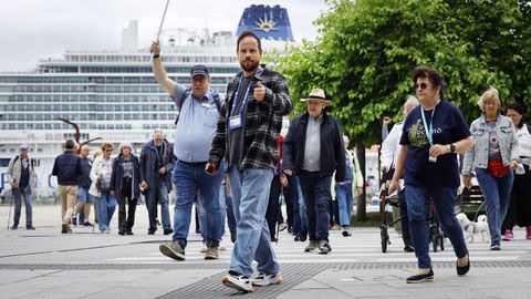A Coru�a registr� este mi�rcoles una cu�druple escala de cruceros