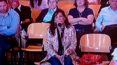 Soledad Saavedra, esposa de Vicente Álvarez Areces, declarando