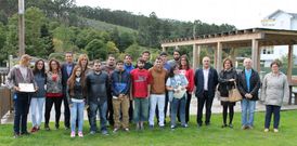 Acto de clausura del programa formativo celebrado ayer en el municipio de Cervo. 