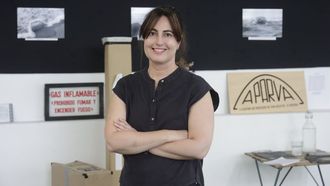 Bibiana, este jueves despu&eacute;s de dar una charla en el mercado de San Agust&iacute;n