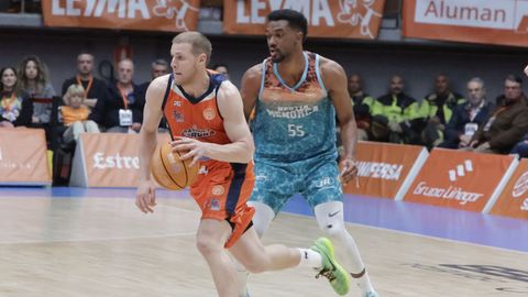 Paul Jorgensen, durante uno de los partidos del playoff ante el Menorca.