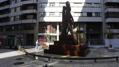 La plaza de los Ramones, minutos antes de su apertura definitiva.