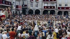 Praza Maior de Ribadavia en la Festa da Istoria.