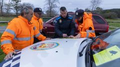 Operativo de b�squeda en la playa de Os Mu��os el pasado 11 de diciembre.